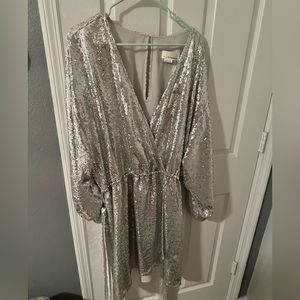Anthropologie sequin holiday dress